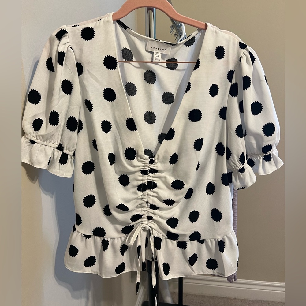 Topshop Margot Ruched Top